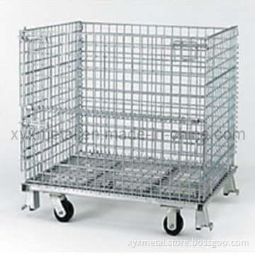 Heavy Duty Stackable Folding Metal Wire Gabion Roll Cage Container